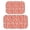 Paisley and Floral Red Pattern, variant on Paisley and Floral Red Pattern Bath Mat Set Of 2,Non-Slip Rug for Bathroom,Kitchen,Bedroom,Entrance, 30x17 and 23.5x15.7 Inches