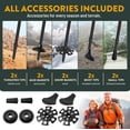 thumbnail image 7 of Premium Foldable Hiking Poles by USA  - Adjustable, Lightweight Trekking Poles Made of Aircraft Aluminum, 7 of 7