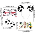 thumbnail image 3 of Set de accesorios para fiestas de fútbol con cintas, gafas para fotos y decoraciones para el día del partido, 3 of 6
