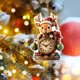 thumbnail image 5 of Adornos Colgantes Exquisitos de Acrílico, Colgante Plano de Papá Noel, Colgante para Árbol de Navidad, 5 of 5