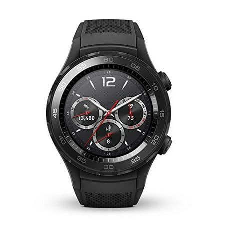 Huawei Watch 2 Sport Bluetooth (4GB Storage IP68) Smartwatch (Carbon Black) - International