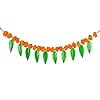 thumbnail image 2 of Traditional Marigold Fluffy Flowers Garlands Toran for Door Hanging Home Decoration for Main Door - Ideal for Traditional, Inauguration Parties, Festivals, Diwali (Pattern 01), 2 of 3