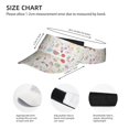 thumbnail image 3 of Yiaed Summer Rabbit Print Sport Sun Visor Hats Adjustable Empty Top Baseball Cap Cotton Ball Caps for Women and Men, 3 of 5