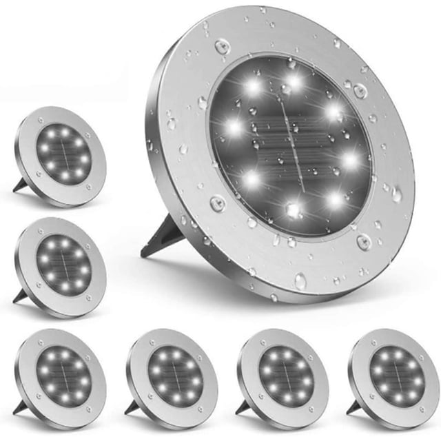 Solar Lights Outdoor Garden - 6 Pieces Solar Garden Lights Powered with LED Lights Waterproof Solar Ornament Lights for Garden