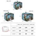 thumbnail image 6 of Toaster Cover 2 Slice, Dark Blue Christmas Dustproof Bakeware Oven Protector with Top Hook, Snowman Xmas Tree Snowflake Gifts Elk Waterproof Small Kitchen Appliance Toasters Dust Cover, 12"x7.5"x8", 6 of 9