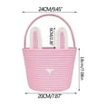 thumbnail image 3 of Hxlamzoo Handwoven Easter Basket - Pastel Blue Egg Holder & Home Decor Organizer, Durable Woven Storage for Spring Celebrations, 3 of 3