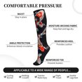 thumbnail image 4 of Picia Tricolor Koi Fish Trio Printed Sports Compression Socks - 15-20mmHg Graduated Compression, High-Performance Soft and Breathable Socks for Men and Women, 4 of 5