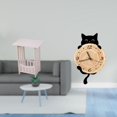 thumbnail image 2 of Mesilla de noche,Mesa auxiliar,mesa de centro,mesa esquinera,mesilla de noche,Reloj de pared,Reloj de pared decorativo para baño o dormitorio,Reloj de pared para gatos silencioso,sin, 2 of 8