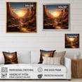 thumbnail image 4 of Designart "Landscape of the Desert Canyon III" Food & Beverage Framed Wall Art - Brown Fruits Entryway Framed Wall Art, 4 of 6
