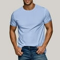 thumbnail image 2 of Mens Short Sleeve Shirts Quick Dry Workout Classic Fit T-Shirt Casual Daily Comfy Tee Tops, 2 of 8