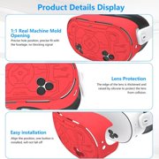 Compatible with Oculus Quest 3 Silicone Case Accessory with VR Case Cover, Silicone VR Face Cover Pad and Touch Controller Grip Cover Compatible with Quest 3, Disposable Eye Cup (blue)