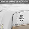 thumbnail image 3 of PRATYUX Twin XL 6-PC Sheet Set 800-TC 100% Egyptian Cotton, 30" Deep Pockets - White, 3 of 7