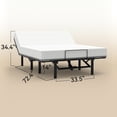 thumbnail image 2 of Adjustable Bed Base In Queen, Quiet Motor Driven, Head And Foot Incline Adjustments, Dual Ports, Remote Control, 750 Lbs Weight Capacity Queen Size Bedframe, Motorized System, Inclining, Bearing, 2 of 7