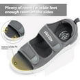 thumbnail image 4 of FitVille Adjustable Diabetic Sandals for Men Wide Width with Arch Support, Steel Grey, 15 Wide, 4 of 6