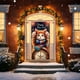 thumbnail image 5 of Uuiauoio Happy New Year Door Cover Decoration with Festive Winter Design, Reusable Polyester Door Hanging for Party and Celebration, Indoor Outdoor Welcome Sign Tapestry, 5 of 9