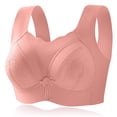 thumbnail image 2 of Womens Classic Lightly Lined Bra, No Underwire Full Coverage Bra with Wide Straps, Breathable Comfort Feel | VerBelle,Watermelon Red L, 2 of 8