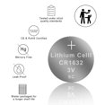thumbnail image 3 of PKCELL 1632 DL1632 CR1632 3V Lithium Coin Battery 50Pcs, 3 of 7