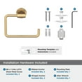 thumbnail image 5 of Amerock Arrondi Champagne Bronze Open Towel Ring, 5 of 8