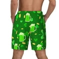 thumbnail image 4 of Balery St Patrick's Day2 Mens Swim Trunks Swim Shorts for Men Quick Dry Inseam Beach Shorts with Compression Liner Pocket-X-Large, 4 of 9