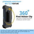 thumbnail image 3 of iPhone XR Case, Cellularvilla Hybrid Dual Layer Heavy Duty Belt Clip Holster Kickstand Shockproof Dustproof Full Protective Cover For Apple iPhone XR, 3 of 6