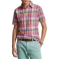 thumbnail image 3 of Polo Ralph Lauren men's Classic Fit Plaid Short Sleeve Placket Shirt Medium M, 3 of 6