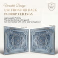 thumbnail image 4 of DCT04-Elizabethan Shield 2 ft. x 2 ft. PVC Glue-up or Lay-in Ceiling Tile in Smoked Gold (100 Sq.ft / Pack) - 25 Pieces, 4 of 28