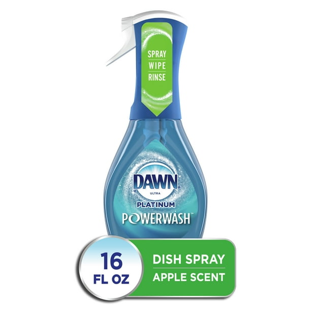 Dawn Platinum Powerwash Dish Spray, Dish Soap, Apple Scent, 16oz