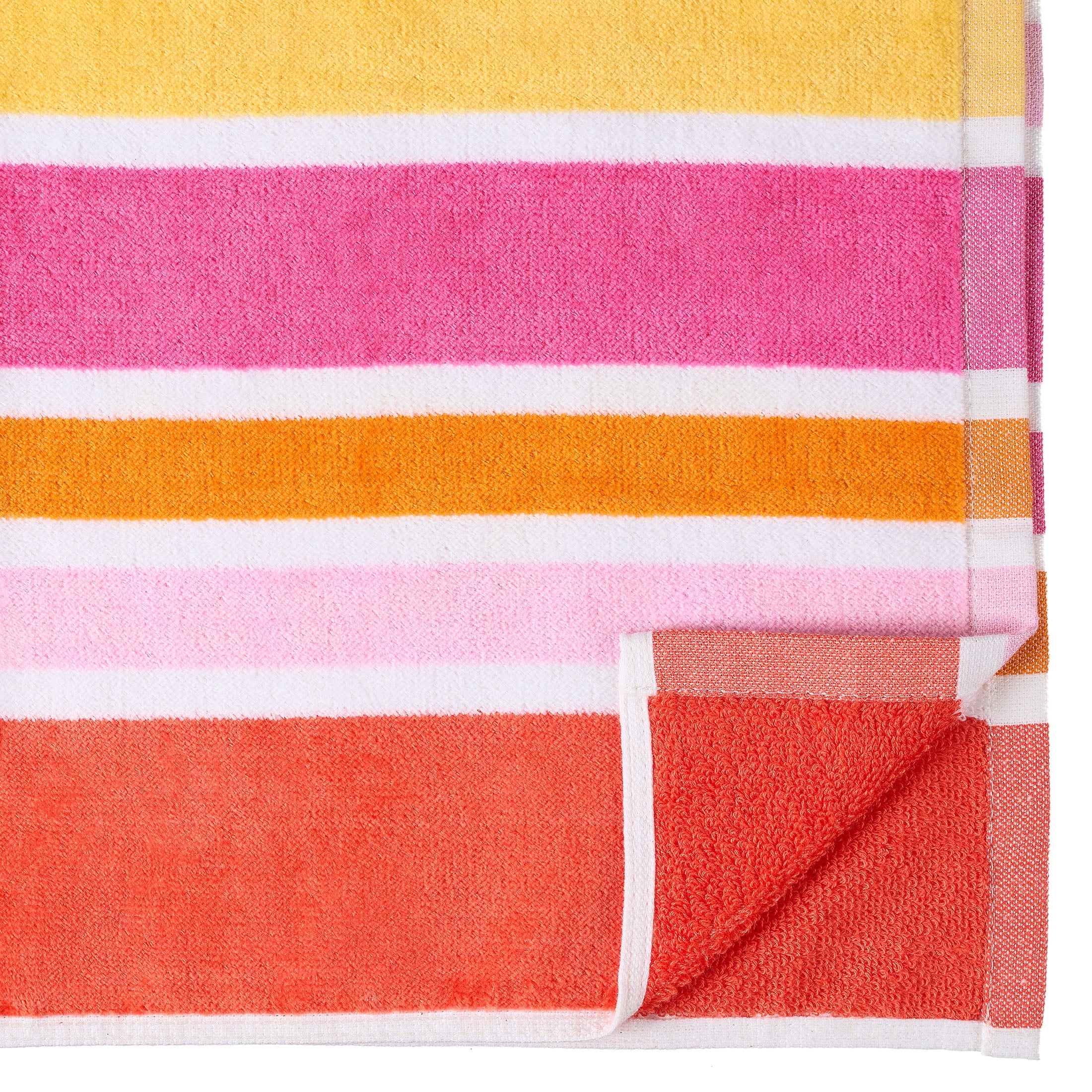 Mainstays Beach Collection Warm Variegated Striped Cotton-Blend Beach