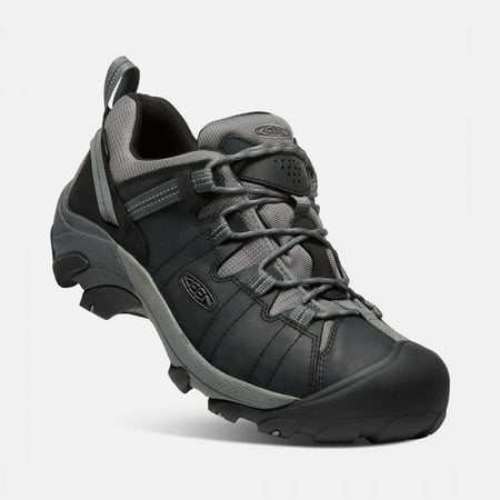 

KEEN Men s Targhee II Waterproof Hiking Shoe Black/Steel Grey - 1026583