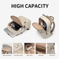 thumbnail image 2 of UTAH-Stylish Laptop Backpack for Women Perfect for Work College and Travel Multi-Functional Daypack Purse and School Bag Fits 16 Inch Notebook (Apricot), 2 of 4