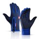 thumbnail image 3 of Guantes de moto de otoño e invierno para hombre y mujer, resistentes al viento, antideslizantes, con pantalla táctil, forro polar, mantienen el calor para el trabajo, guantes deportivos para hombre y, 3 of 5