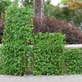 thumbnail image 3 of Simulation Fence Fence Telescopic Fence Fake Flowers Green Leaves Wood Outdoor Garden Fence Wall Guardrail Decorative Leaves Blocking Plants Small, 3 of 7