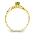 thumbnail image 6 of Auriga Fine Jewelry 10K Yellow Gold Polished Genuine Peridot Birthstone Ring for Women Size- 7, 6 of 6