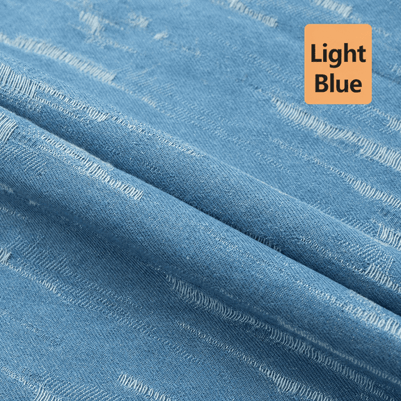 100% Cotton Washed Jacquard Denim Fabric by The Yard, Heavyweight Bark Texture Fabric for Jackets, Bags, Shoes, Hats and DIY Crafts
