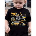 thumbnail image 1 of MILKYSHIP Boys' "You Can Never Have Too Many Trucks" Excavator Graphic Tee - Comfy Cotton Casual Short Sleeve T-Shirt, Round Neck, Summer Wear, 1 of 6