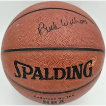 Buck Williams Autographed Official NBA Leather Basketball New Jersey Nets JSA #AZ56115