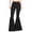 Black, variant on Lroveb Flare Yoga Pants for Women, High Waisted Athletic Workout Pants, Ladies Solid Color Slim Fit Stretch Casual Flared Pants Trousers Black