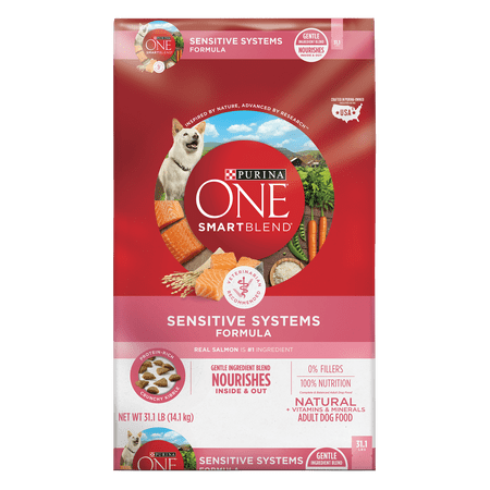 Dog Waste System Purina ONE Natural Sensitive Stomach Dry Dog Food; SmartBlend Sensitive Systems Formula - 31.1 lb. Bag ()