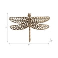 thumbnail image 4 of Decorative Metal Dragonfly with Cutouts Figurine with Home Decor - Modern Glam Sculpture for Bathroom, Bedroom, and Living Room - Ornament Accent for Shelf and Coffee Table - 2", Gold, 4 of 10
