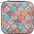 thumbnail image 2 of Coolnut Bohemian Moroccan Pattern Travel Jewelry Box Small Portable Jewelry Case for Ring Earring Necklace Jewellery Organizer Storage for Women Girls Women Gifts, 2 of 7