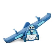 Balançoire d'avion de dessin animé d'enfants d'enfants - bleu