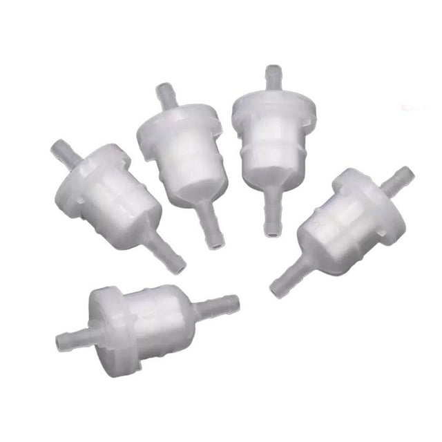 QenASHaing Universal In-Line Fuel Filter, 5-Pack for Gas Engines Lawn Mowers Motorcycles, Easy Install Small Engine Replacement Parts