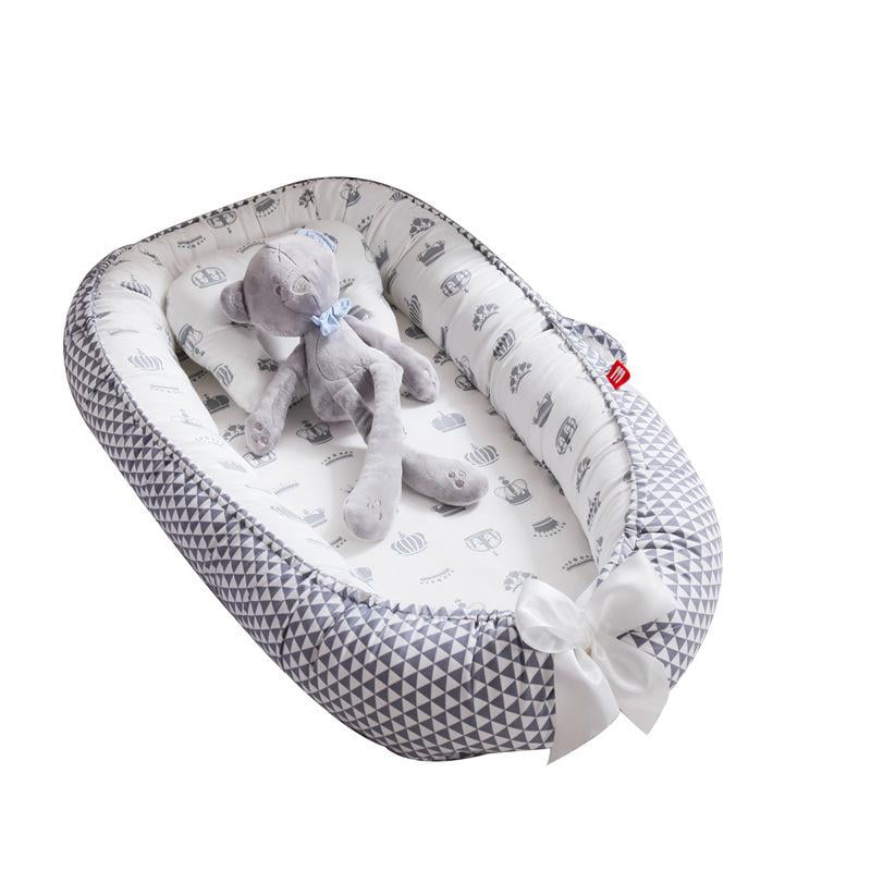 babytrace multifunctional baby bedside bassinet sleeper easy folding portable crib