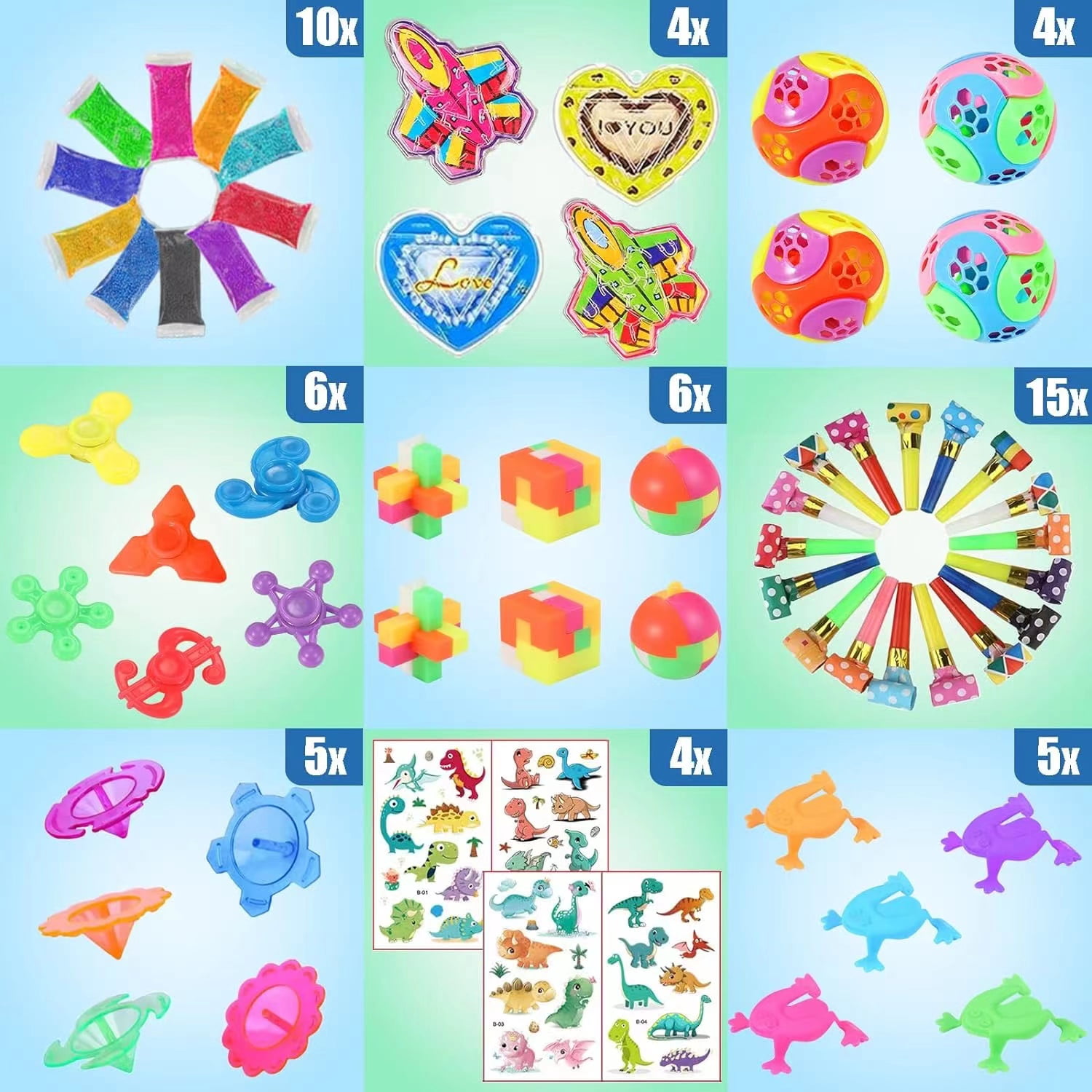 DuoDuoHouse 120 Pcs Party Favors for Kids 3-5 4-8-12, Birthday Gift for Kids, Goodie Bags Treasure Box Toys For Classroom Rewards, Kids' Party Supplies For Pinata Stuffers, Carnival Prizes