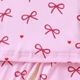 thumbnail image 4 of Enyan Girls Fall Winter Outfits 3 Packs Long Sleeve Cute Tops+Pants Set Toddler Kid Loungewear Clothes(Size 5-6 Years), 4 of 8