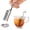 Silver, variant on HOUSE AGAIN Tea Infuser for Loose Leaf Tea, 2-in-1 Tea Scoop with Rotating Open Design, 304 Stainless Steel Extra Fine Mesh Tea Strainer, Reusable Tea Steeper with Drip Tray for Mug, Cup & Teapot