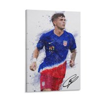 Christian Pulisic Poster 2 Poster Cool Artworks Painting Wall Art Canvas Prints Hanging Picture Home Decor Posters Gift 16x24inch(40x60cm)