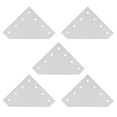 thumbnail image 1 of 5Pcs Jointing Strengthen Plate Silver White Oxidation 7 Hole Aluminum Alloy Strong Joint Bracket Plate 4040L, 1 of 5