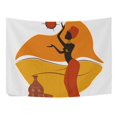 thumbnail image 3 of ABPHQTO Tapiz africano para mujer, decoración para colgar en la pared, decoración del hogar, sala de estar, dormitorio, 100x150 cm, 3 of 4
