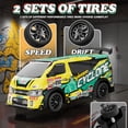 thumbnail image 3 of Gearvibe RC Drift Car JDM 1:24 Scale LED Lights Drift Tire Kit USB Rechargeable Battery, 3 of 7